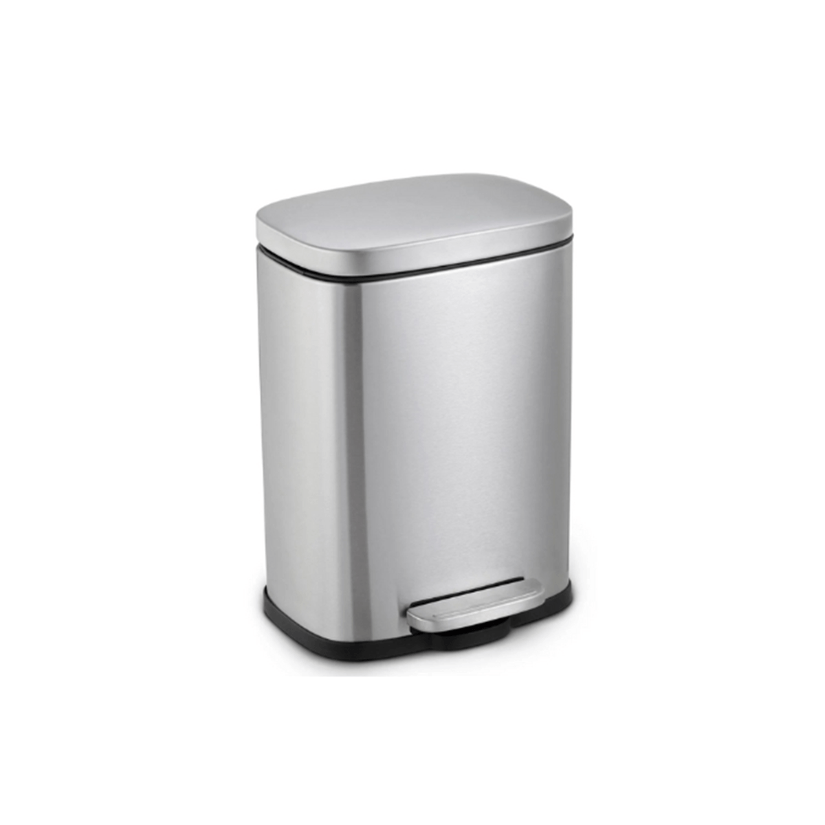 Cesto de Lixo Inox Retangular com Pedal 12L Nobre